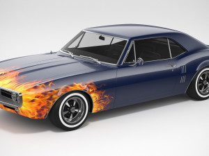 Pontiac Firebird 1967 Custom 3D मॉडल