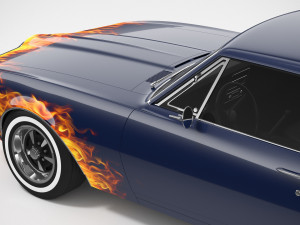 Pontiac Firebird 1967 Custom 3D मॉडल