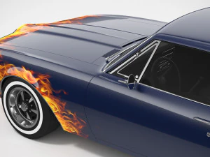 Pontiac Firebird 1967 Custom 3D Model