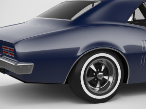 Pontiac Firebird 1967 Custom 3D मॉडल