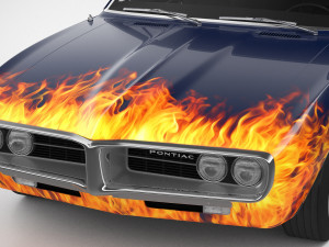 Pontiac Firebird 1967 Custom 3D मॉडल