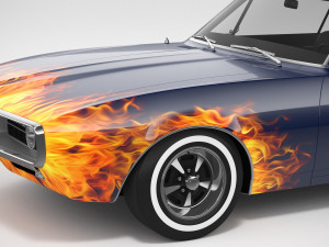 Pontiac Firebird 1967 Custom 3D मॉडल