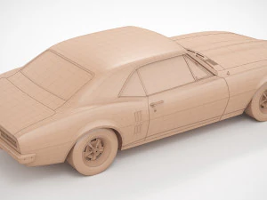 Pontiac Firebird 1967 Custom 3D Model