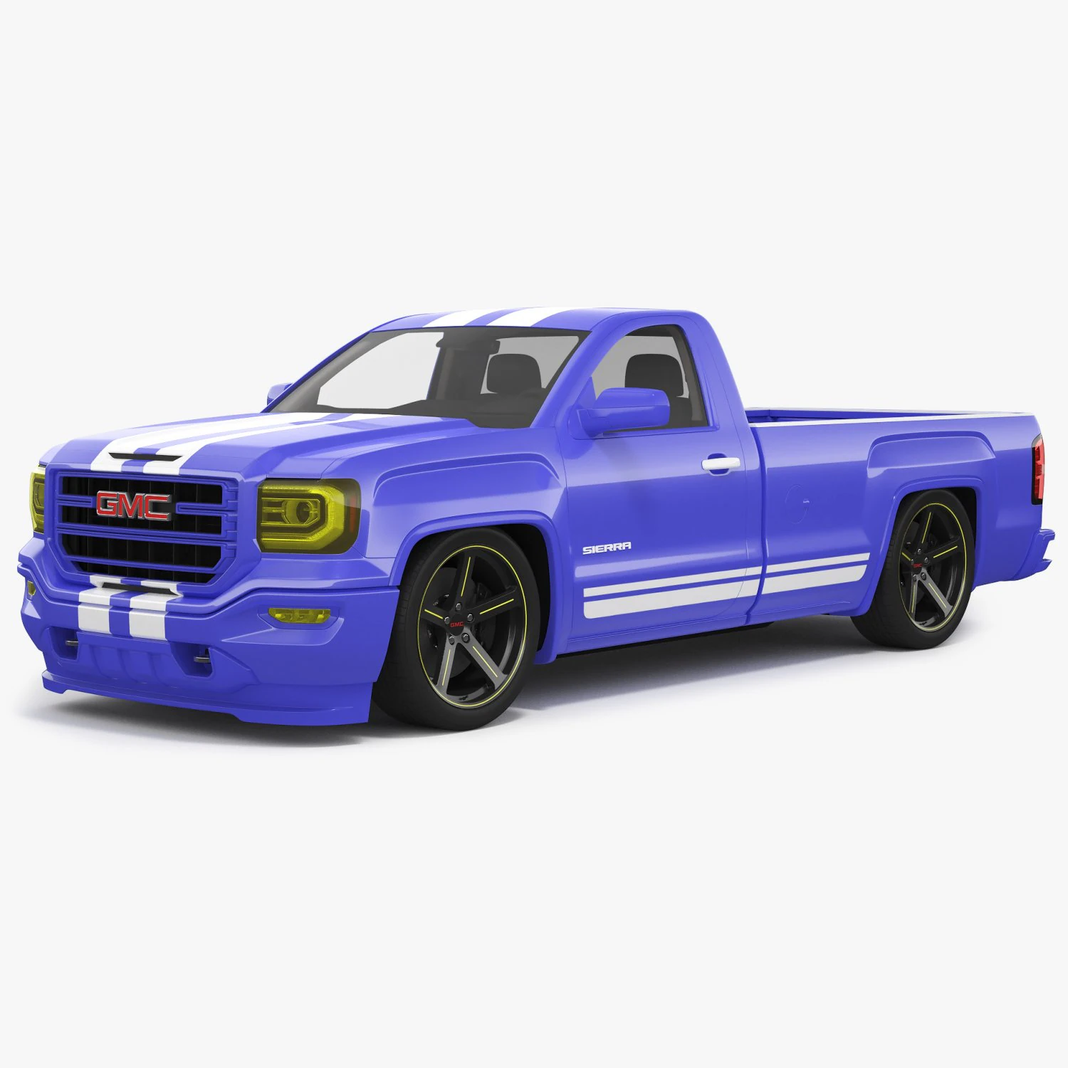 2018 GMC Sierra 1500 personalizado Modelo 3D .c4d .max .obj .3ds .fbx .stl .blend 