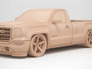 2018 GMC Sierra 1500 personalizado Modelo 3D