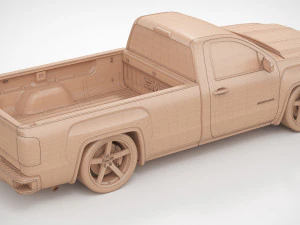 2018 GMC Sierra 1500 personalizado Modelo 3D