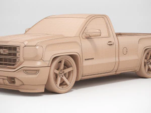 2018 GMC Sierra 1500 personalizado Modelo 3D