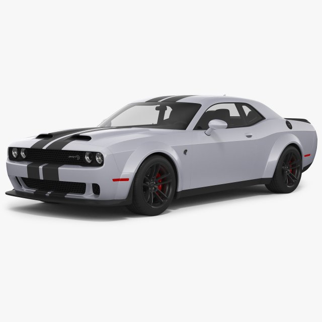 Dodge Challenger Hellcat Widebody 2022 3D-Modell .c4d .max .obj .3ds .fbx .stl .blend 