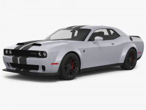Dodge Challenger Hellcat Widebody 2022 3D Модель