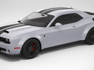 Dodge Challenger Hellcat Widebody 2022 3D-Modell