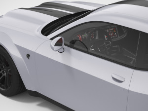 Dodge Challenger Hellcat Widebody 2022 3D-Modell