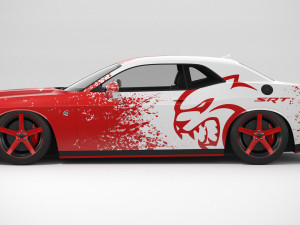 Dodge Challenger Hellcat 2022 Custom 3D Model