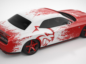 Dodge Challenger Hellcat 2022 Custom 3D Model