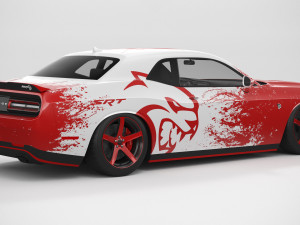 Dodge Challenger Hellcat 2022 Custom 3D Model