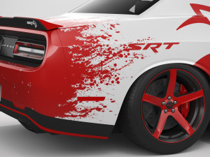 Dodge Challenger Hellcat 2022 Custom 3D Model