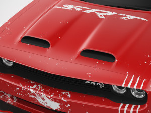 Dodge Challenger Hellcat 2022 Custom 3D Model