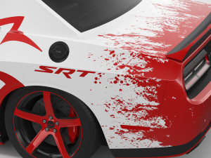 Dodge Challenger Hellcat 2022 Custom 3D Model