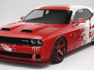 Dodge Challenger Hellcat 2022 Custom 3D Model