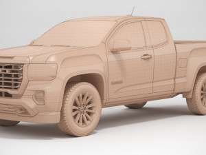 GMC Canyon 2022 3D Model