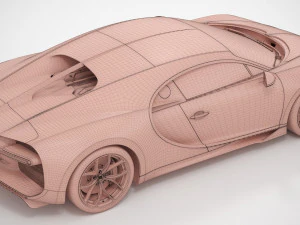Bugatti Chiron 2023 3D Model