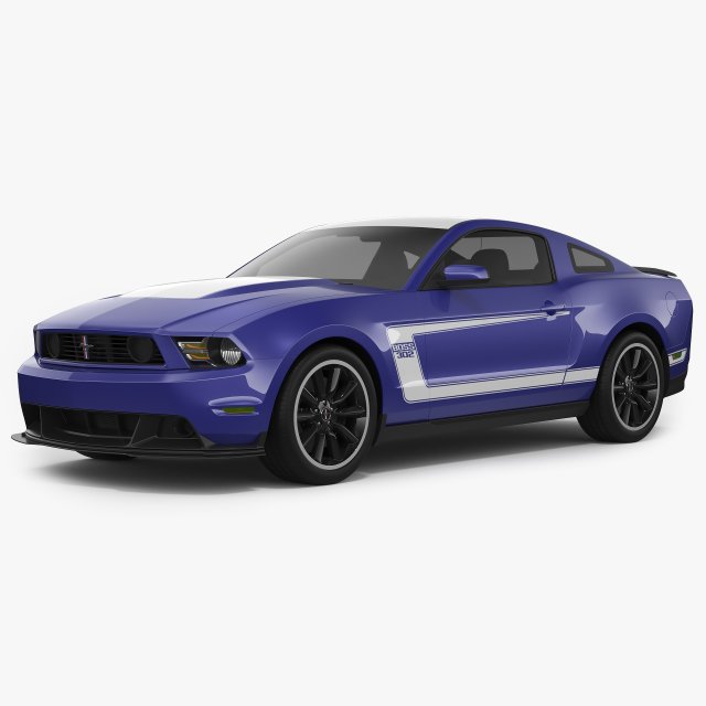 Boss 302 2012 3D Model .c4d .max .obj .3ds .fbx .stl .blend 