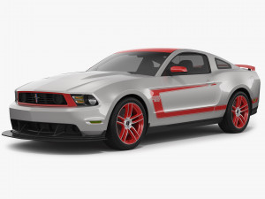 Mustang Boss 302 Laguna Seca 2012 Model 3D