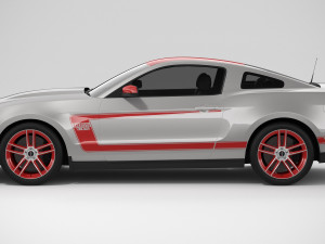 Mustang Boss 302 Laguna Seca 2012 3D Модель
