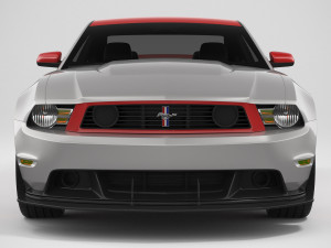 Mustang Boss 302 Laguna Seca 2012 3D Модель