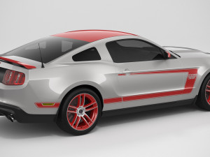 Mustang Boss 302 Laguna Seca 2012 3D Модель