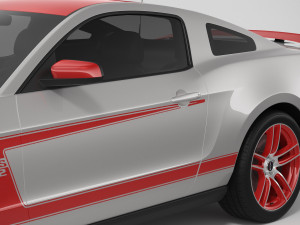 Mustang Boss 302 Laguna Seca 2012 3D Модель