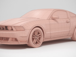 Mustang Boss 302 Laguna Seca 2012 3D Модель