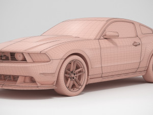 Mustang Boss 302 Laguna Seca 2012 3D Модель