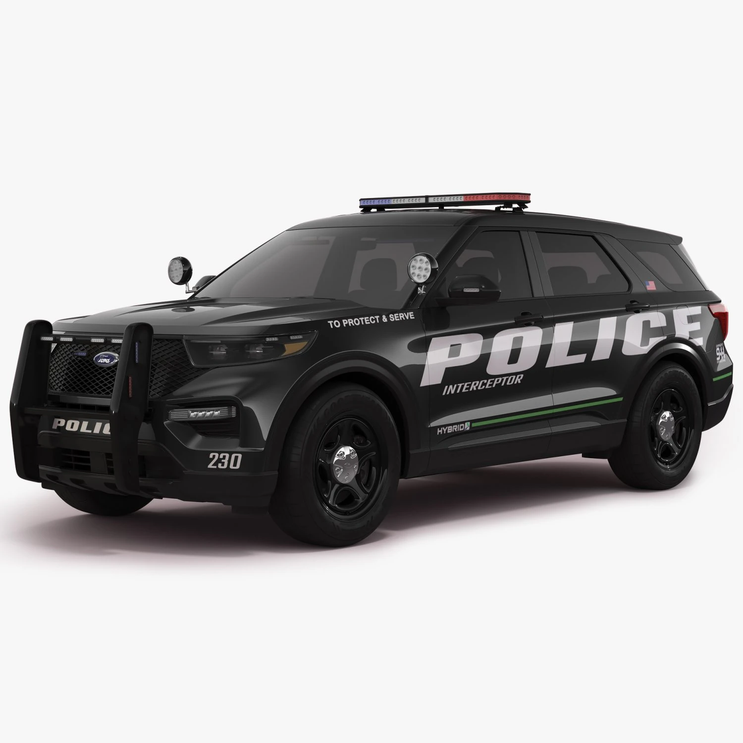 Explorer 2023 Police 3D Model .c4d .max .obj .3ds .fbx .stl .blend 