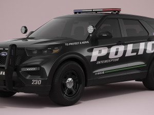 Explorer 2023 Police 3D Модель