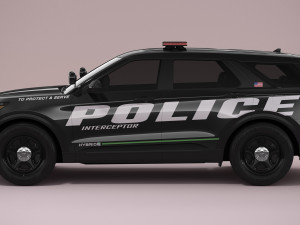 Explorer 2023 Police 3D Модель