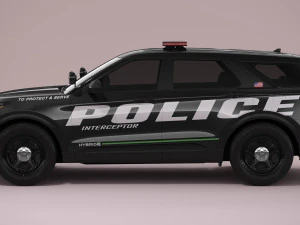 Explorer 2023 Police 3D Model