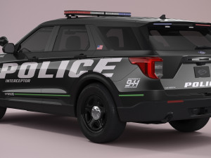 Explorer 2023 Police 3D Модель