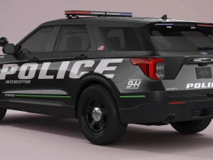 Explorer 2023 Police 3D Model
