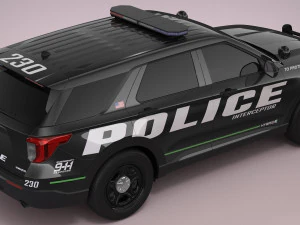 Explorer 2023 Police 3D Model