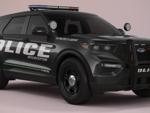 Explorer 2023 Police 3D Модель