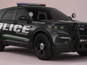 Explorer 2023 Police 3D Model