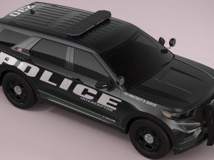 Explorer 2023 Police 3D Модель