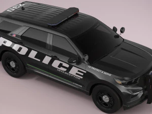Explorer 2023 Police 3D Model