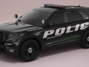Explorer 2023 Police 3D Модель
