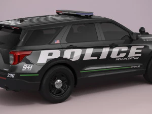 Explorer 2023 Police 3D Model