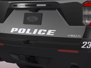 Explorer 2023 Police 3D Model
