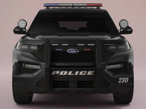 Explorer 2023 Police 3D Model