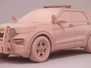 Explorer 2023 Police 3D Model