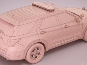 Explorer 2023 Police 3D Model