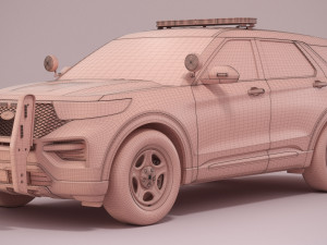 Explorer 2023 Police 3D Модель